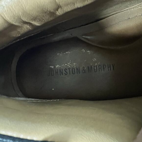 Johnston & Murphy Hunley Plain Toe Chukka Boots Shoes Size 9 M Black Leather - Picture 10 of 11
